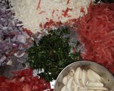 A picture of step 1 of Veggie paneer roll.