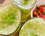 A picture of step 4 of Cucumber mint cooler.