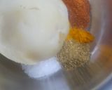 A picture of step 2 of Besan Chilla with Potato Masala Filling.