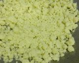 A picture of step 4 of Gulabo gujhiyas /sweet Gujhiyas or chandrakala in gulkand flavour.