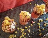 A picture of step 13 of Boondi Golguppa and Kesar Rabdi Shots.
