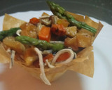 Foto del paso 2 de la receta: Flores de pasta filo