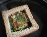 A picture of step 4 of Veg matra omlet.
