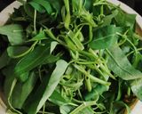 Foto langkah ke 1 dari resep Tumis Kangkung Terasi Tempe.