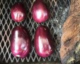 A picture of step 1 of California Farm Smoked Eggplant Hummus.