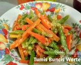 Foto langkah ke 4 dari resep Tumis Buncis Wortel Bumbu Kuning.
