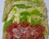 A picture of step 6 of PinWheel sandwich.