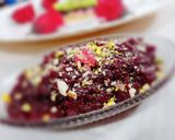 A picture of step 4 of Beetroot halwa.