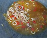 Foto langkah ke 6 dari resep Nasi Cumi Saus Tiram.
