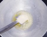 A picture of step 2 of Besan Halwa.