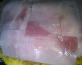 A picture of step 9 of Spanish Omelette Stuffed with Ham and Cheese.