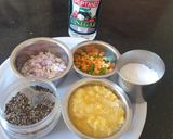 A picture of step 5 of Cornsoup#themechallenge.
