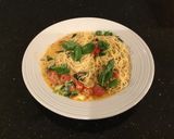 A picture of step 6 of Roasted garlic and Tomato Pasta.