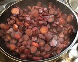 Une image de l'étape 13 de Carottes bicolores sucrées salées à l'ananas, menthe et jus de prunes.