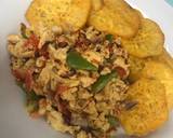Fried sweet potatoes with scrambled eggs #sweetpotatoes recipe step 2 photo