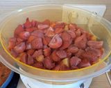 Une image de l'étape 1 de Compote pomme fraise.