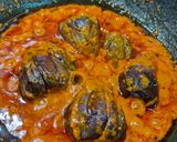 A picture of step 6 of Eggplant in curds gravy.