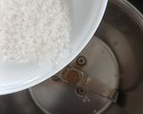 A picture of step 1 of Khoya Chocolate Barfi.