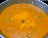 A picture of step 9 of Kerala style varutharacha sambar.