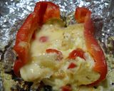 Foto del paso 10 de la receta: Morrón relleno 3 quesos (a las brasas)
