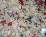 A picture of step 1 of Bread rolls with scramble egg fillings.