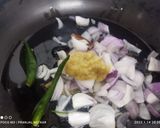 A picture of step 3 of Matar Pulao.