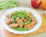 四季豆炒雞腿肉的食譜步驟8照片