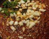 A picture of step 2 of Tex-Mex Migas with Chorizo.