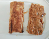 Foto del paso 5 de la receta: Trencito de hojaldre con dulce de leche 🚂