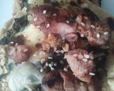 Foto del paso 9 de la receta: Arepitas🍘 con espinacas🌿, queso🧀y cerdo asado🥩.