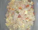 Foto langkah ke 8 dari resep Nasi sosis sayur kukus sehat (bekal sekolah buat ahboys).