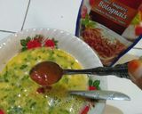 Foto langkah ke 2 dari resep Roti Panggang Selimut Telur Mayonais Pedas.