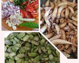 Foto langkah ke 1 dari resep Tumis Pete Cumi Asin.