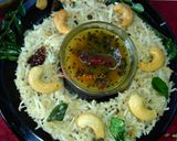 A picture of step 2 of Ulandogare/ Urad dal rice.