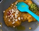 A picture of step 4 of Sharon fruit and mango halwa.