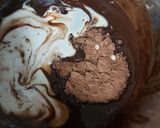 A picture of step 2 of Eggless brownie.