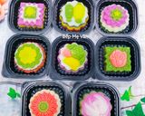 Hình bước làm 6 của món Bánh Trung Thu Rau Câu Nhân Flan
