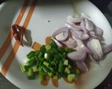 A picture of step 1 of Manipur style alu kangmet.