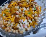 A picture of step 3 of Nimko chana chaat.