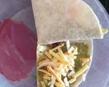 Foto del paso 4 de la receta: Wrap con pollo frito a la barbacoa y guacamole