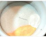 Foto langkah ke 2 dari resep Puding Busa Jeruk Lapis Cokelat.