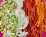 Foto del paso 2 de la receta: Wok de vegetales con carne y arroz integral 🍚