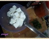 A picture of step 3 of Paneer Salad.