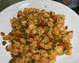รูปขั้นตอนการทำที่ 4 ของ กุ้งผัดพริกเกลือ
