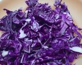 Foto del paso 1 de la receta: Cocinando con verduras - repollo morado, radicheta y zanahoria