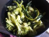 Espagueti con brócoli a la crema