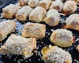 Szezámmagos virslis tészta recept fázis 7 fotója