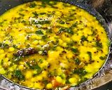 A picture of step 7 of Palak dal.