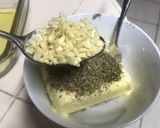 A picture of step 3 of Easy Sage and Basil Butter.
