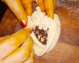 A picture of step 3 of Chocolate cheese paratha.